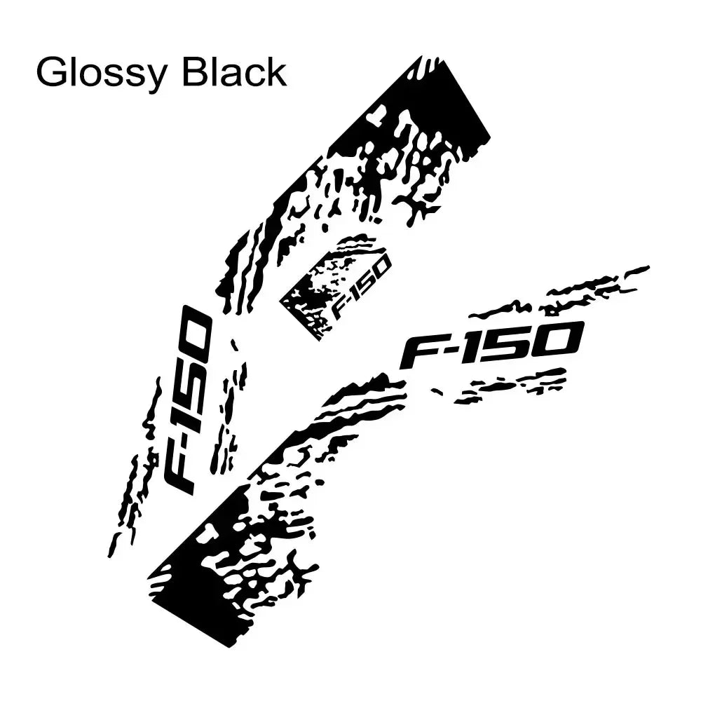 Ford F-150 Raptor Body Side Graphic Kit – Splash Grunge Vinyl Decal Set (3 Pcs) | 12 Finishes