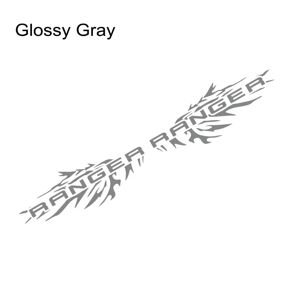Splash Bed Side Decal for Ford Ranger Raptor XL / XLT / Lariat | 2-Piece Matte Vinyl Truck Graphic
