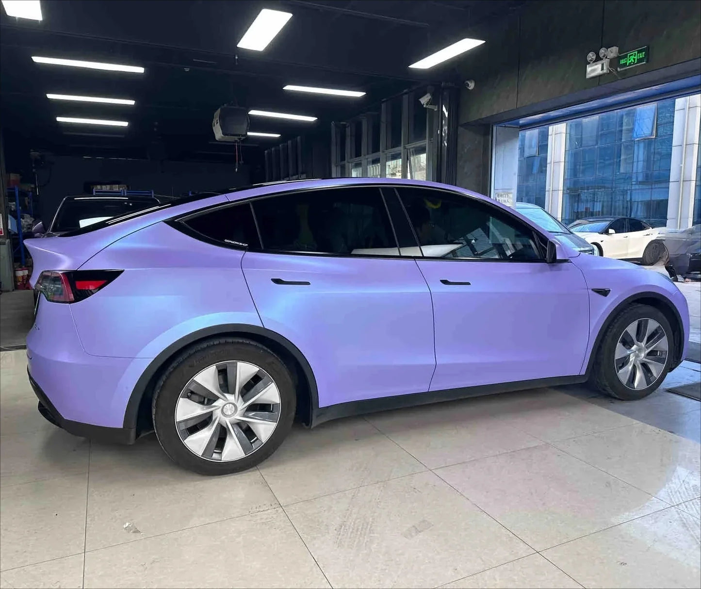 Precut Color Change PPF for Tesla Model 3 Highland (2024–2025) | Black & Glacier Blue PET Film