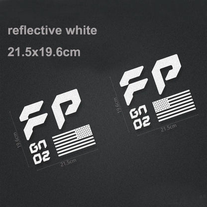 FP Performance USA Flag Bedside Decal for Ford F-150 / F-250 Raptor (Gen 1, 2 & 3) | Vinyl Sticker Pair