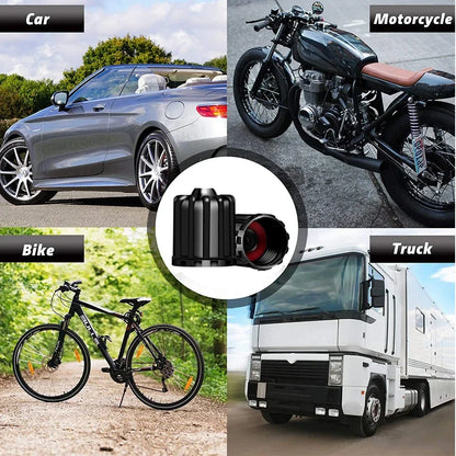 Tire Valve Stem Caps with O Rubber Ring | Universal Tyre Stem Covers for Cars SUVs Bikes Trucks