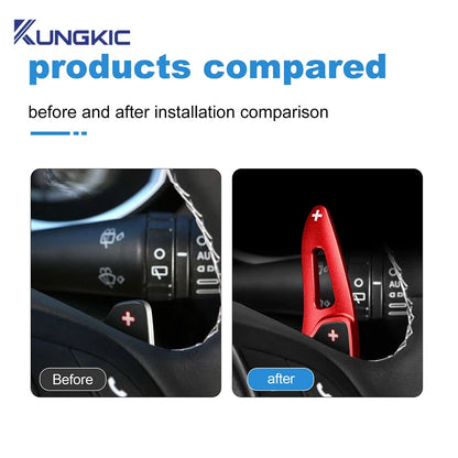 Steering Wheel Shift Paddle Extensions for Alfa Romeo Giulietta MiTo Fiat 500L 2011-2019/Fiat
