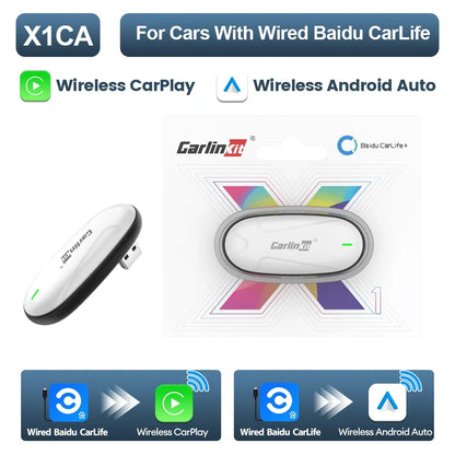Wireless CarPlay Android Auto Adapter for Factory Wired CarLife