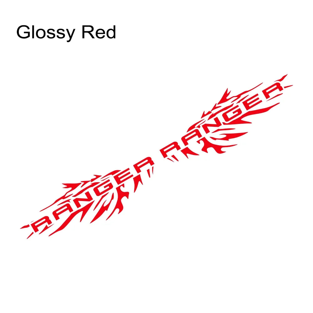 Splash Bed Side Decal for Ford Ranger Raptor XL / XLT / Lariat | 2-Piece Matte Vinyl Truck Graphic