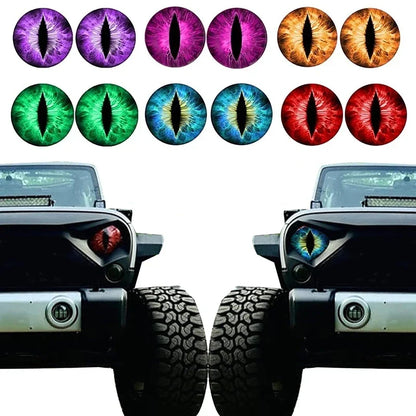Beast Eyes Headlight Decals – Car & Jeep Headlight Sticker | 6 Colors | Universal Fit