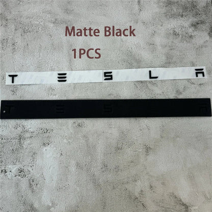 Chrome Tesla Logo Rear Tailgate Emblem Badge | Model 3 / S / X / Y Trunk Sticker Accessory
