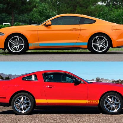 Long Door Side Skirt Stripe Decal for Ford Mustang Shelby GT500 | Sport Vinyl Sticker
