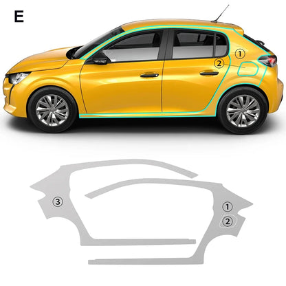 Precut PPF for Peugeot 208 (2019–2025) | TPU Paint Protection Film Clear Bra
