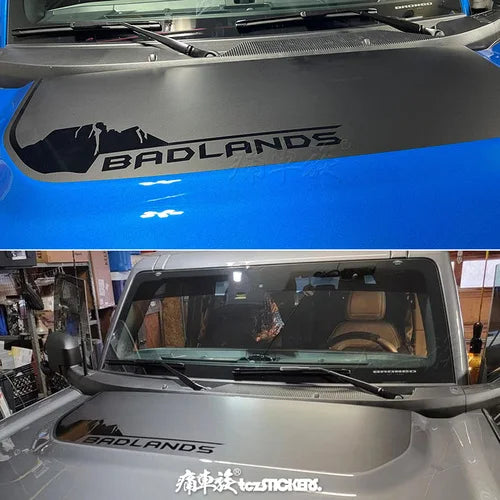 Custom Modified Hood Personality Vinyl Sticker for Ford Bronco | Special KK Film Wrap