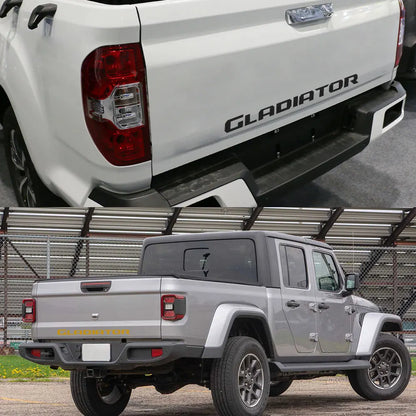 Jeep Gladiator Tailgate Vinyl Letter Decal – Rear Tail Graphic Sticker | 39" Wide | 12 Finishes