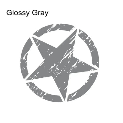 Hood & Door Star Decal for Jeep Cherokee / Patriot / Compass / Wrangler JK/JL/TJ/YJ | Vinyl Sticker