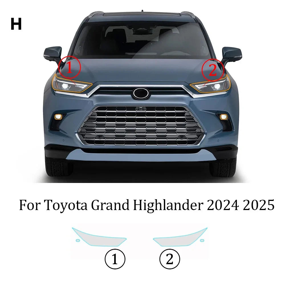Precut PPF for Toyota Grand Highlander (2024–2025) | TPU Headlight, Mirror, Pillar & Door Handle