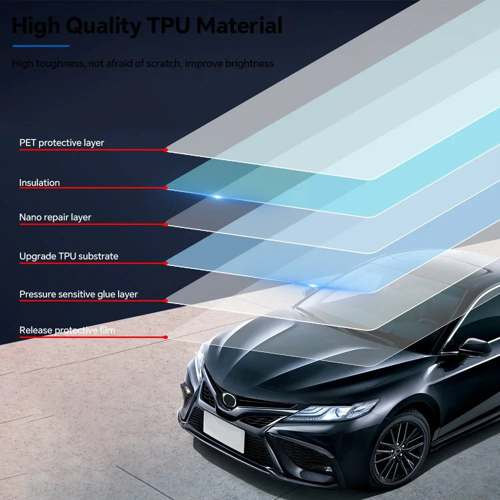 Precut PPF for Toyota Camry SE / XSE (2021–2024) | TPU Headlight & Mirror Paint Protection