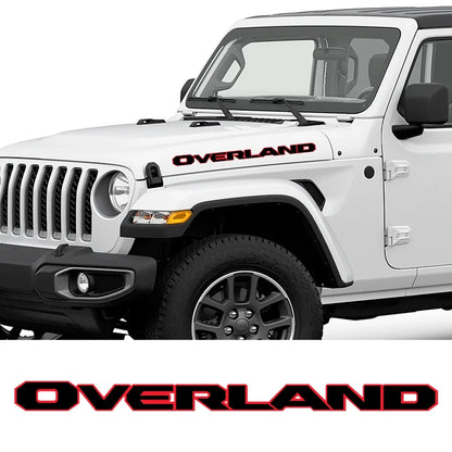 Engine Hood Decal for Jeep Gladiator Overland | Pickup Truck Vinyl Sticker Graphic