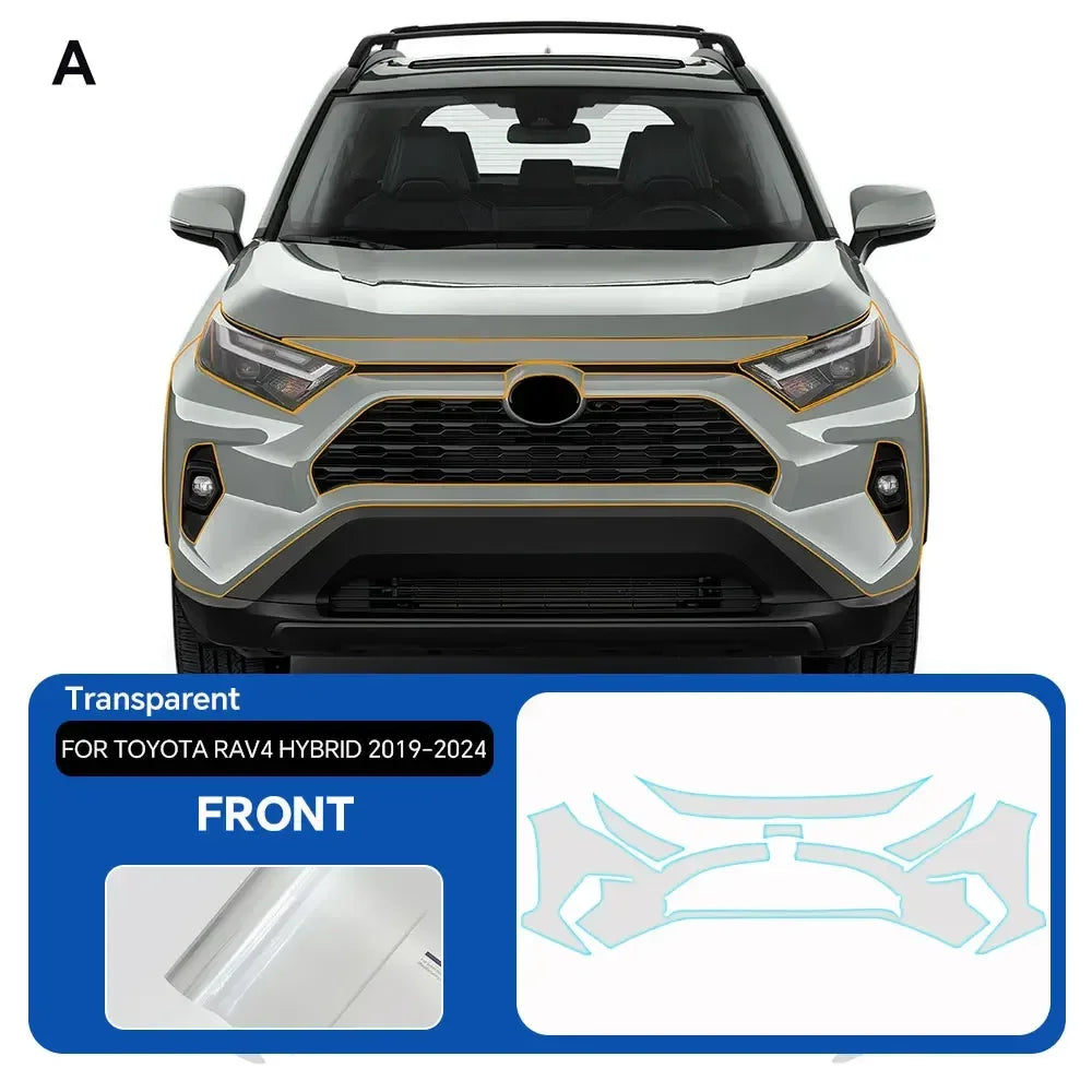 Precut PPF for Toyota RAV4 Hybrid XA50 (2019–2025) | 9-Mil TPU Paint Protection Film