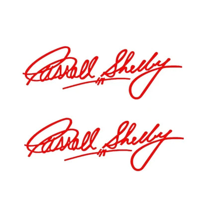 Carroll Shelby Interior & Window Vinyl Decal for Ford Mustang | 2-Piece Sticker