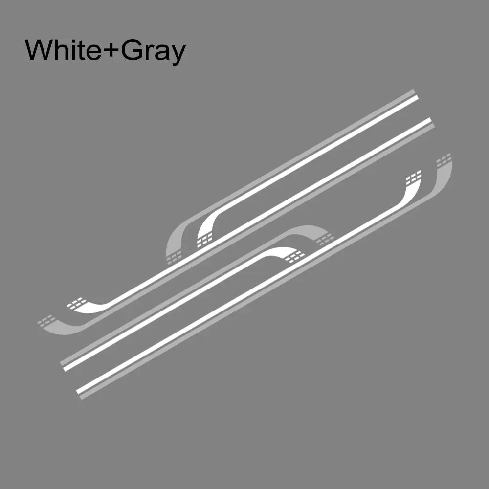Camper Van Door & Waistline Graphic Decal for Fiat Ducato / Peugeot Boxer / Citroen Relay | 4-Piece Vinyl Kit
