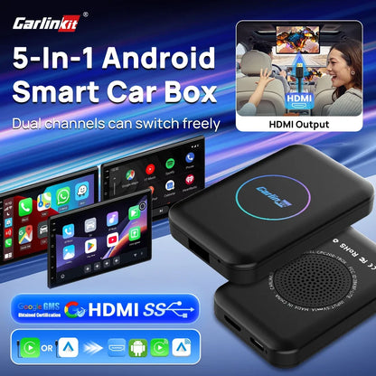 Wireless CarPlay & Android Auto Adapter with Netflix & YouTube