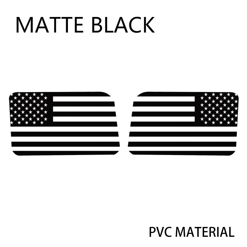 USA Flag Rear Window Decorative Decal for Jeep Wrangler (2021–2024) | Vinyl Cover Sticker
