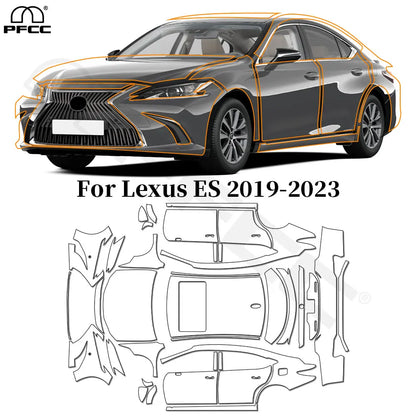 Precut PPF for Lexus ES 250 / 300h / 350 (2019–2023) | TPU Paint Protection Film Clear Bra