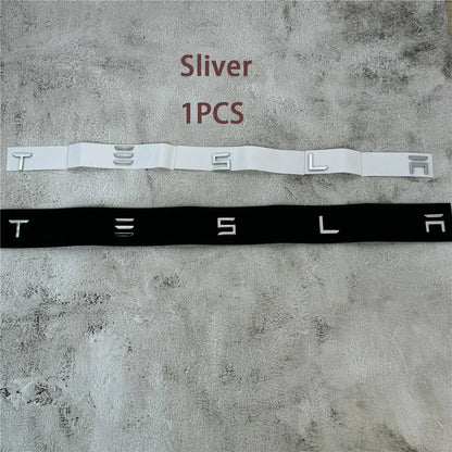 Chrome Tesla Logo Rear Tailgate Emblem Badge | Model 3 / S / X / Y Trunk Sticker Accessory
