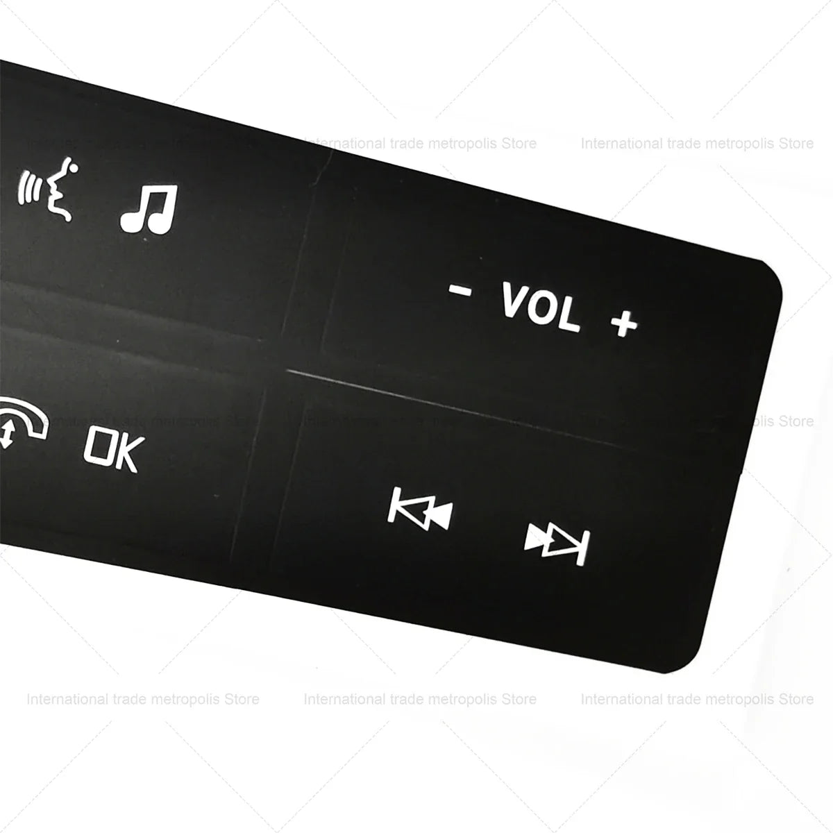 Steering Wheel Button Repair Decal for Ford Mustang (2015-2019) | Control Sticker