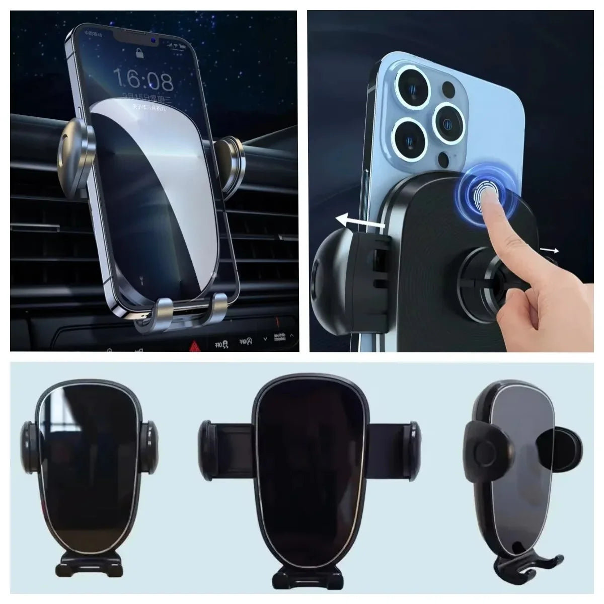 Car Phone Holder Base Special Mounts For AUDI A6L A6 C8 2019 2020 2021 2022- 2024 Wireless Charging Car Interior Accessories