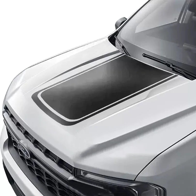 Ford Maverick Hood Scoop Decal Kit – Matte Vinyl Wrap Overlay (2022–2023)