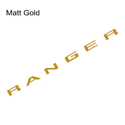 Tailgate Insert & Indent Letter Decal for Ford Ranger (2019–2021) | Vinyl Truck Sticker