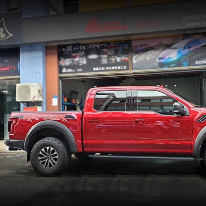 Black & Red Bedside Trunk Letter Graphics Decal for Ford F-150 Raptor (2015–2019) | Modified Vinyl Sticker