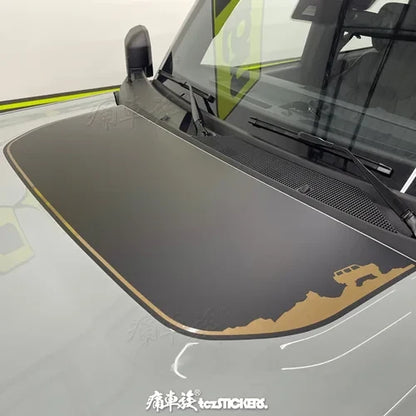 Custom Modified Hood Personality Vinyl Sticker for Ford Bronco | Special KK Film Wrap