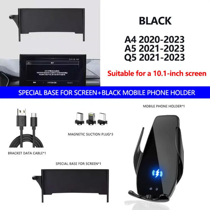 Phone Holder for Audi A4 B9 A5 Q5 with Wireless Charging