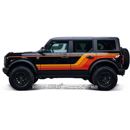 Full-Body Appearance Modification Sport Vinyl Decal Kit for Ford Bronco | Customized PVC Wrap