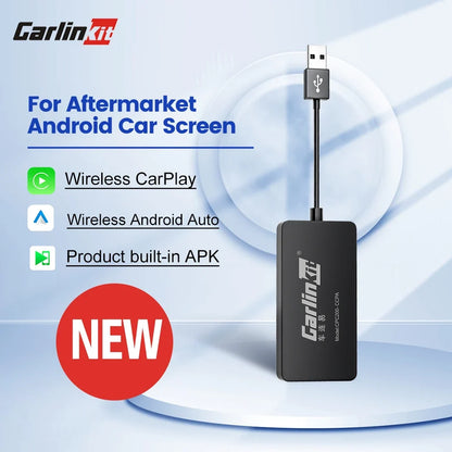Wireless Android Auto & CarPlay USB Adapter Dongle