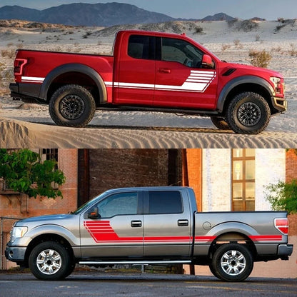 Long Side Door Skirt Stripe Decal for Ford F-150 Raptor | Self-Adhesive Vinyl Kit