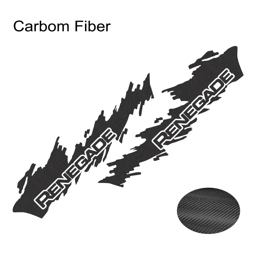 Splash Motor Door Side Skirt Decal for Jeep Renegade / JK | 2-Piece Vinyl Film Graphic