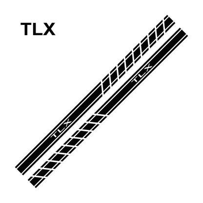 Long Door Side Skirt Stripe Decal for Acura RDX / MDX / TLX / ILX | Sport Vinyl 2-Piece Kit