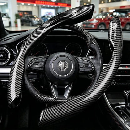 MG ZS MG5 MG6 MG7 Hector Pilot Carbon Fiber Texture Steering Wheel Cover