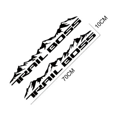 Mountain Body Side Decal for Chevrolet Silverado 1500 Trail Boss | 2-Piece Vinyl Trunk Sticker