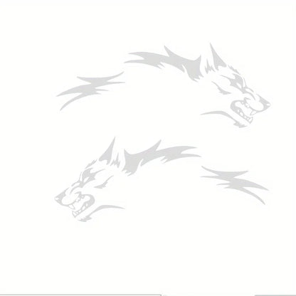 Wolf Side Body Decal | 2-Piece Waterproof Self-Adhesive Vinyl Animal Sticker