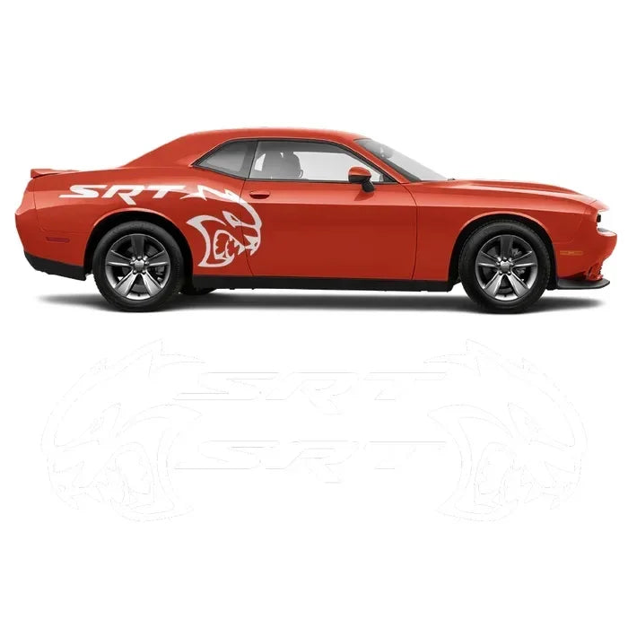 Hellcat SRT Rear Fender Tribal Decal — Both Sides Included | Challenger, Charger & Mustang