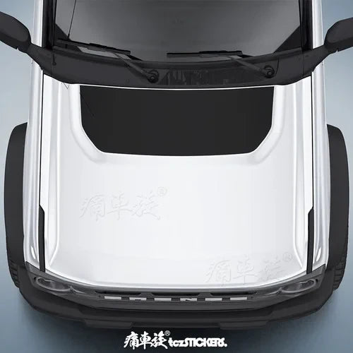 Custom Modified Hood Personality Vinyl Sticker for Ford Bronco | Special KK Film Wrap