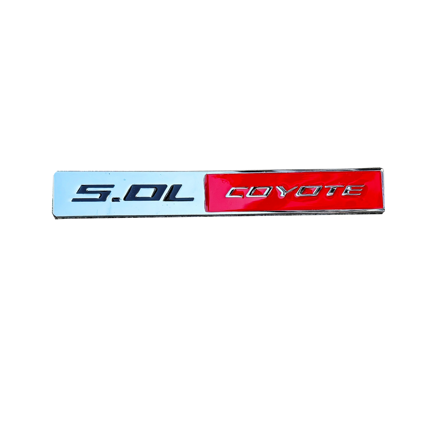 5.0L COYOTE Metal Badge | Trunk & Fender Emblem Sticker for Ford Mustang