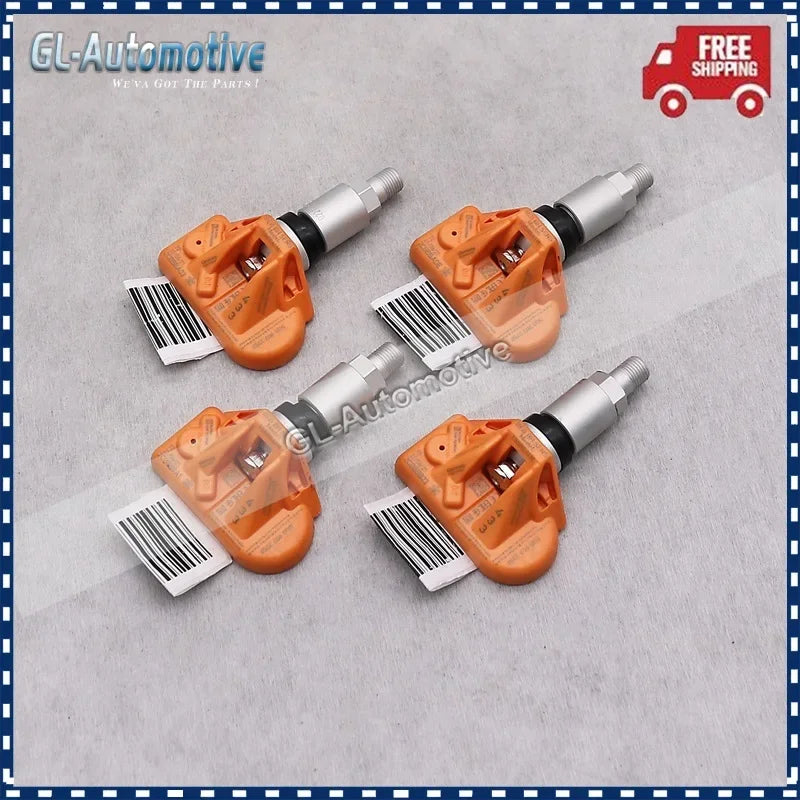 4PCS TPMS Tire Pressure Sensor 433MHz 5Q0907275F | Compatible with Audi VW Porsche Bentley McLaren