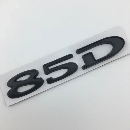 Rear Boot Trunk Tailgate Emblem Badge for Tesla Model 3 / S / X / Y | 75D 85D 90D 100D Sticker