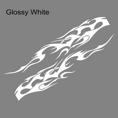 Flame Graphics Side Body Sticker | 2-Piece Universal Vinyl Sports Racing Decal