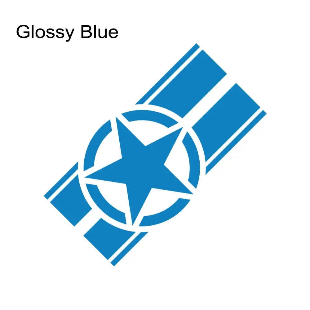 Jeep Hood Cover Decal – Pentagram Star Vinyl Sticker | Wrangler JK JL TJ, Renegade, Patriot, Trailhawk, Rubicon
