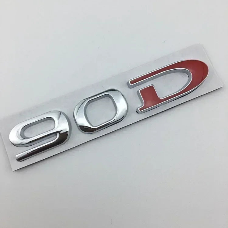 Rear Boot Trunk Tailgate Emblem Badge for Tesla Model 3 / S / X / Y | 75D 85D 90D 100D Sticker
