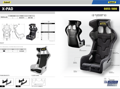 Sabelt X-Pad Racing Seat Carbon Fiber