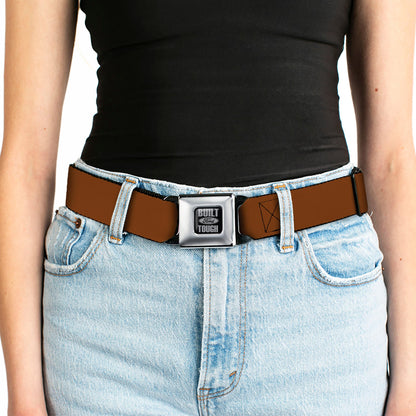 Built Ford Tough Seatbelt Belt - Brown Webbing